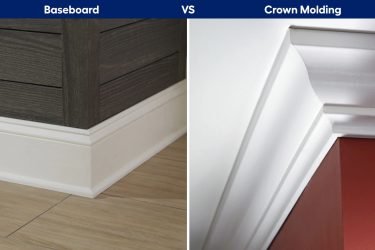 CROWN MOULDING, BASEBOARD